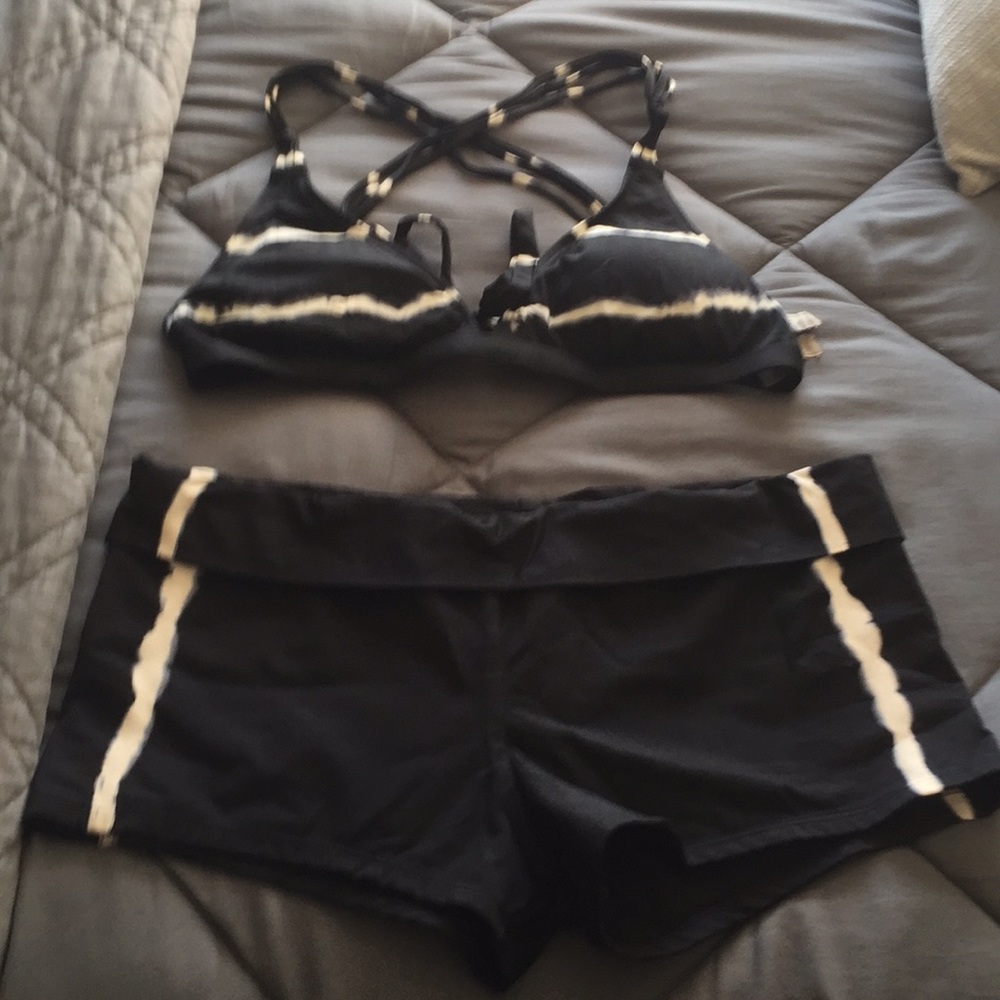Lucky Brand two piece tie-dye bikini